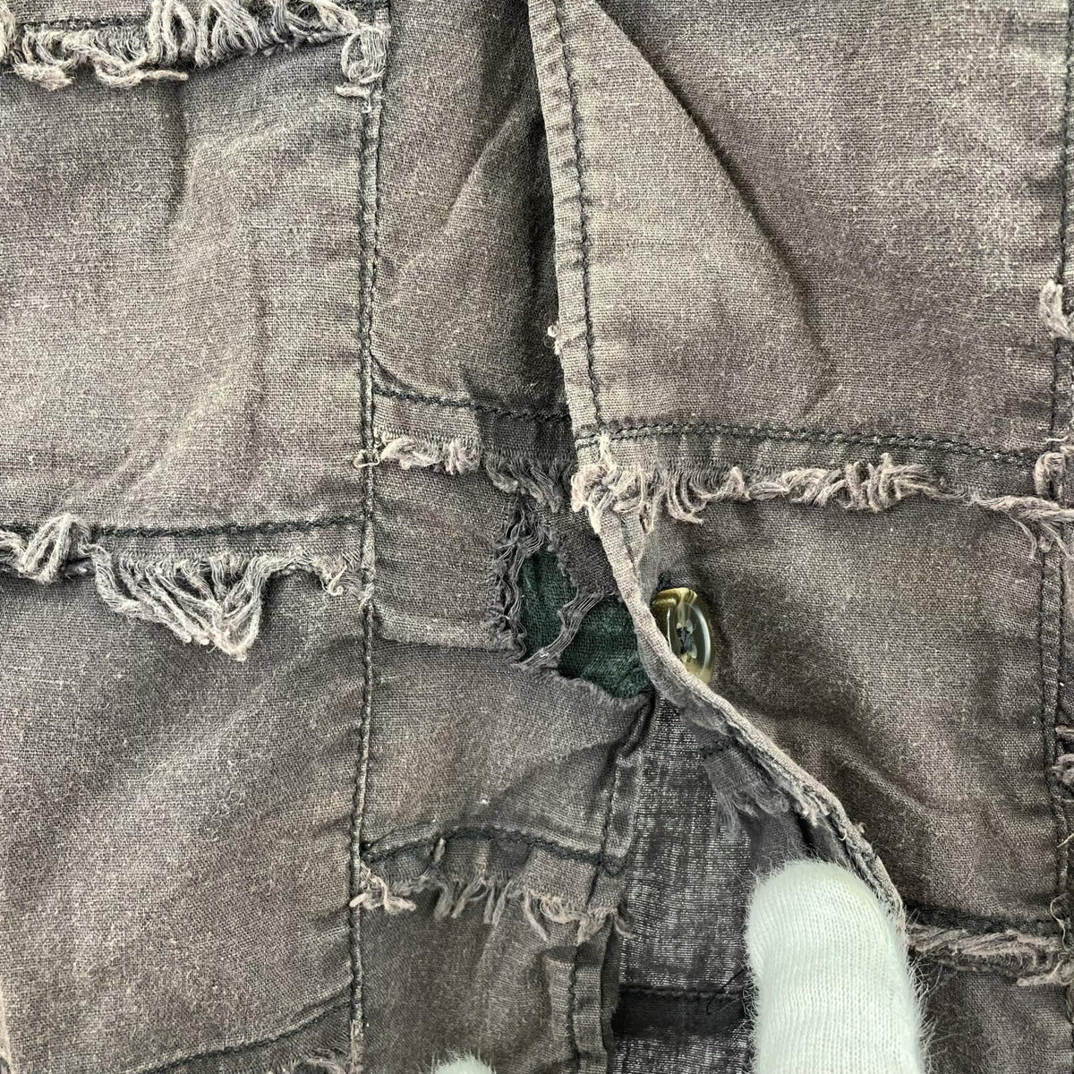 半袖シャツ 23SS Patchwork S/S Shirt 黒 (XL) ブラック