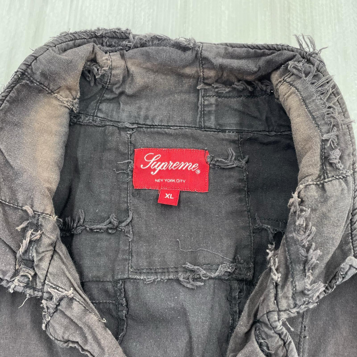 半袖シャツ 23SS Patchwork S/S Shirt 黒 (XL) ブラック