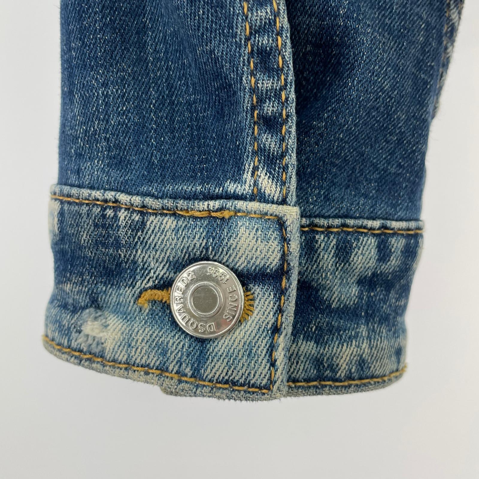 デニムジャケット 18AW Paint Denim Jacket (44) 44 ブルー