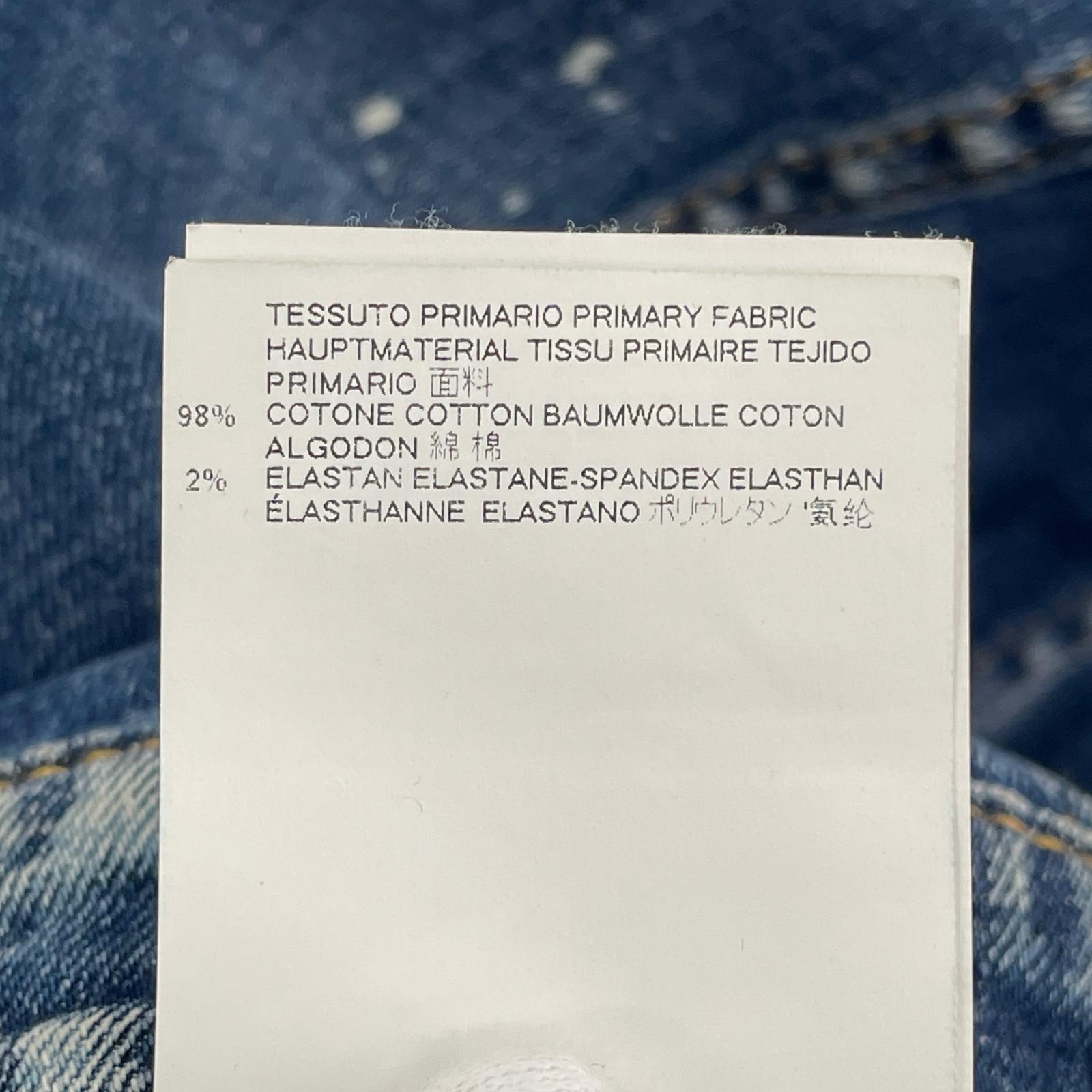 デニムジャケット 18AW Paint Denim Jacket (44) 44 ブルー