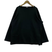 長袖Ｔシャツ T/E ノーカラー/L/グレー L ブラック