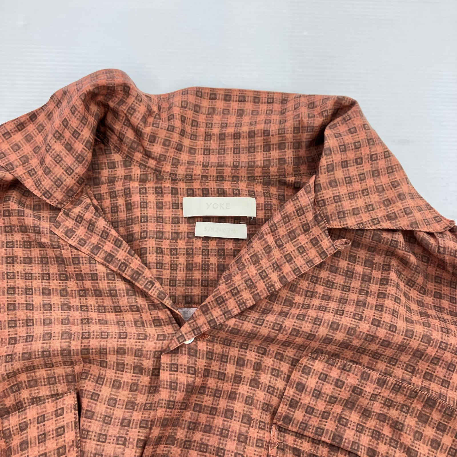 長袖シャツ 24SS L/S 総柄シャツ オレンジ (2) 2 オレンジ
