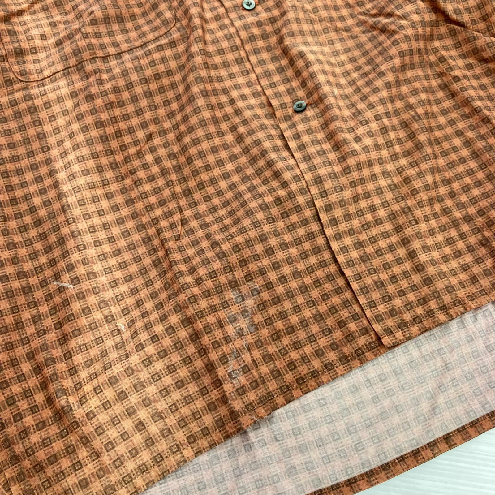 長袖シャツ 24SS L/S 総柄シャツ オレンジ (2) 2 オレンジ