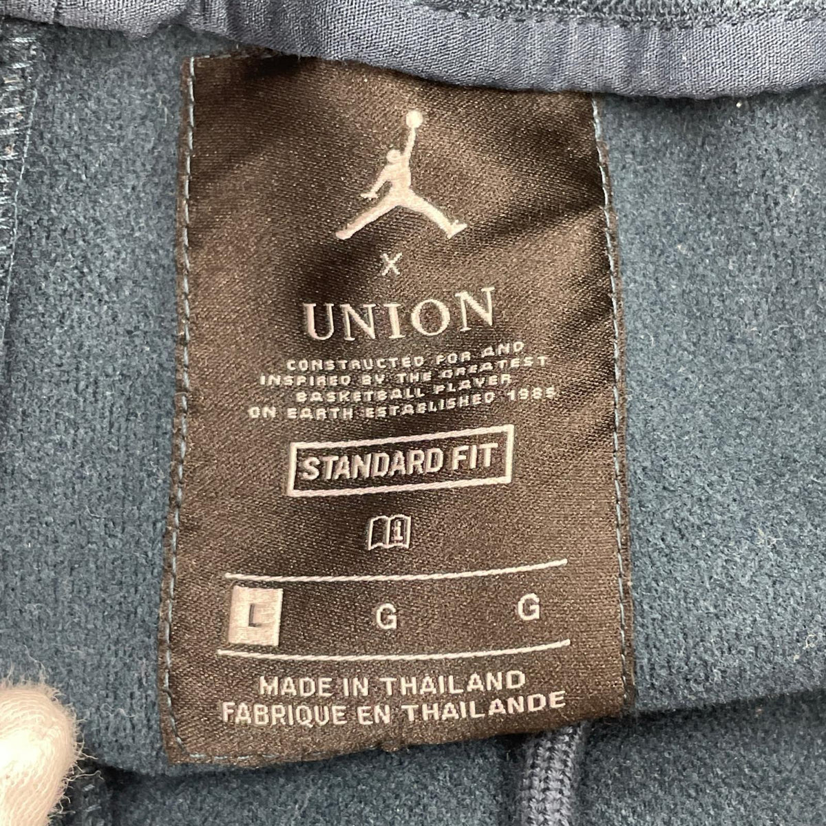 パンツ ×UNION JORDAN LEISURE PANTS IRON STONE L グリーン
