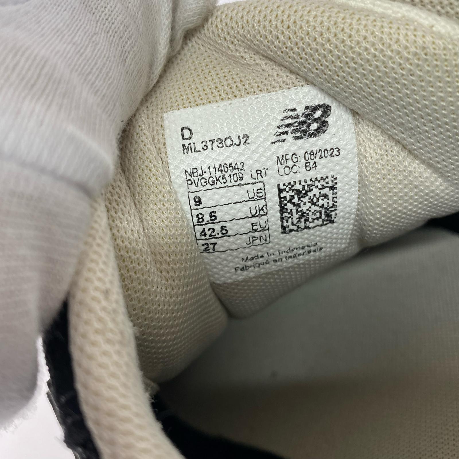 スニーカー 373 ML373QJ2 27cm (US9 UK8 1/2 EU44) ブラック