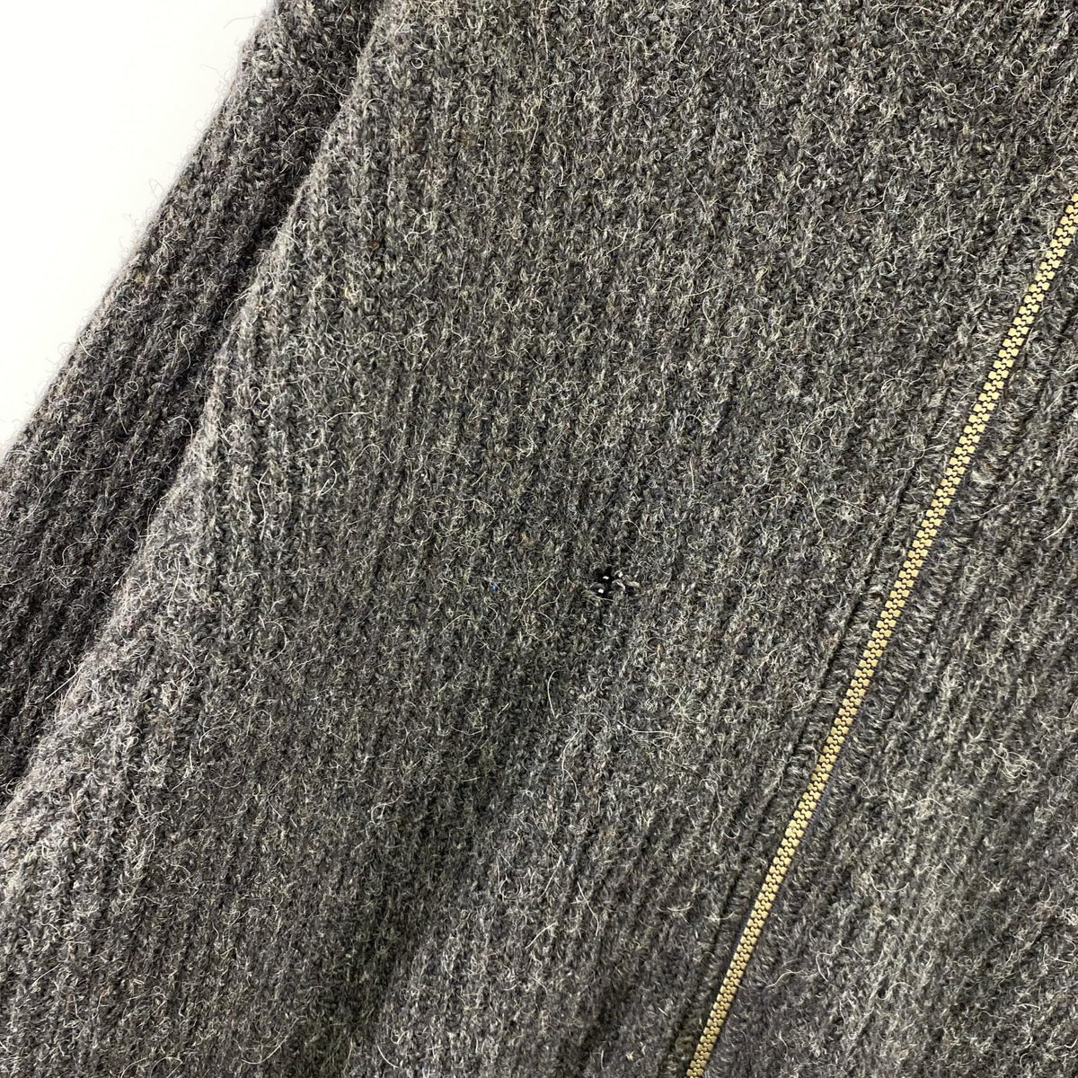 ニット 80s USA製 ﾄﾞﾗｲﾊﾞｰｽﾞﾆｯﾄ ｱﾙﾊﾟｶ混 GRY グレー