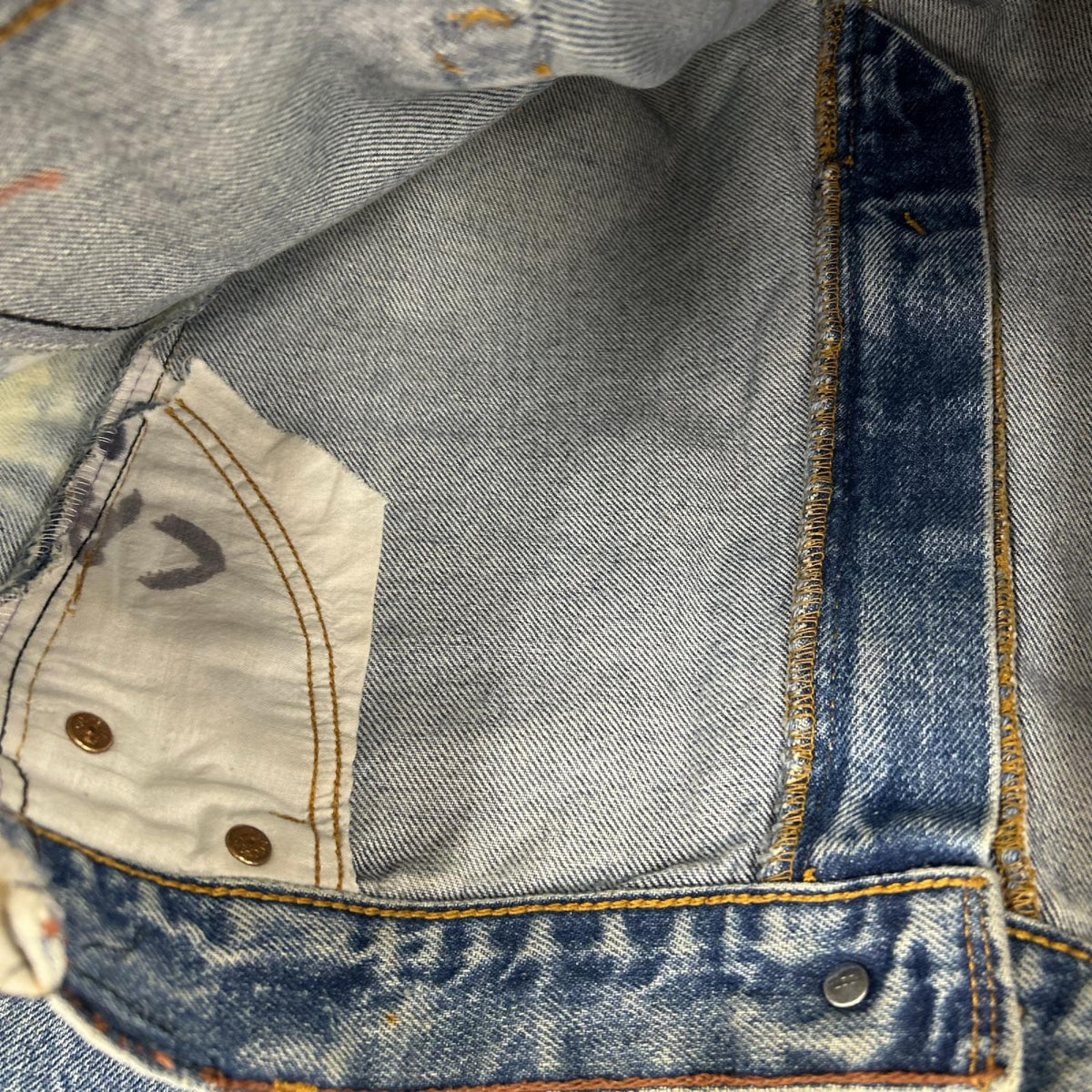 デニムパンツ signature リメイク