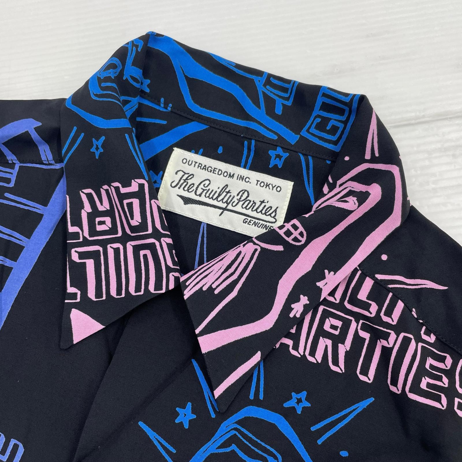長袖シャツ WACKO MARIA　半袖シャツ　ブラック　M M ブラック
