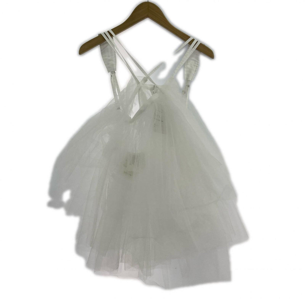 チューブトップ noir kei ninomiya Tulle Skirt Pinafore 白 S ホワイト
