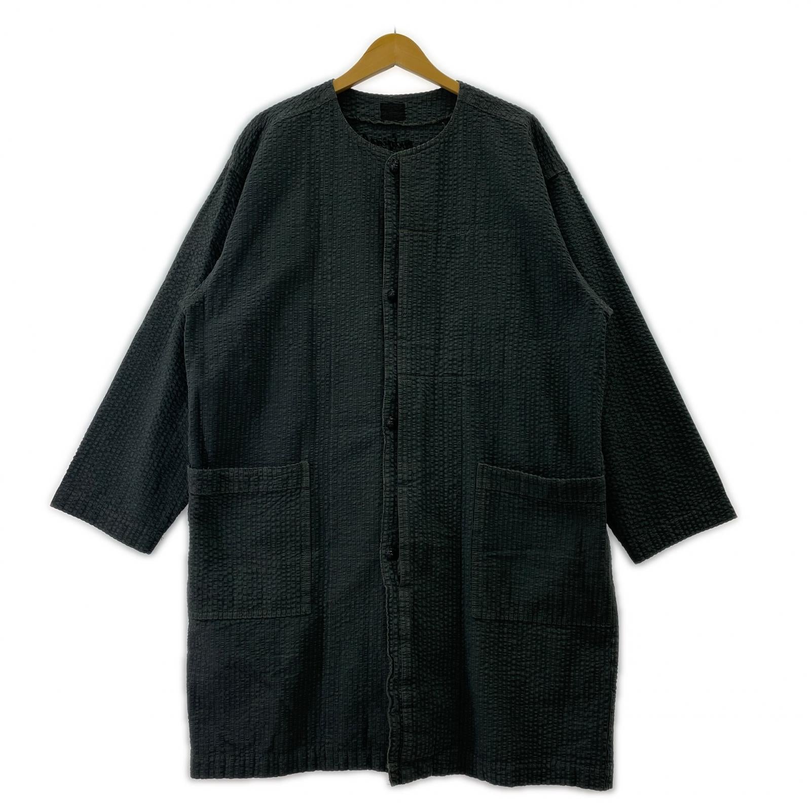 ジャケット SEERSUCKER COAT ストライプ コート M グレー M グレー