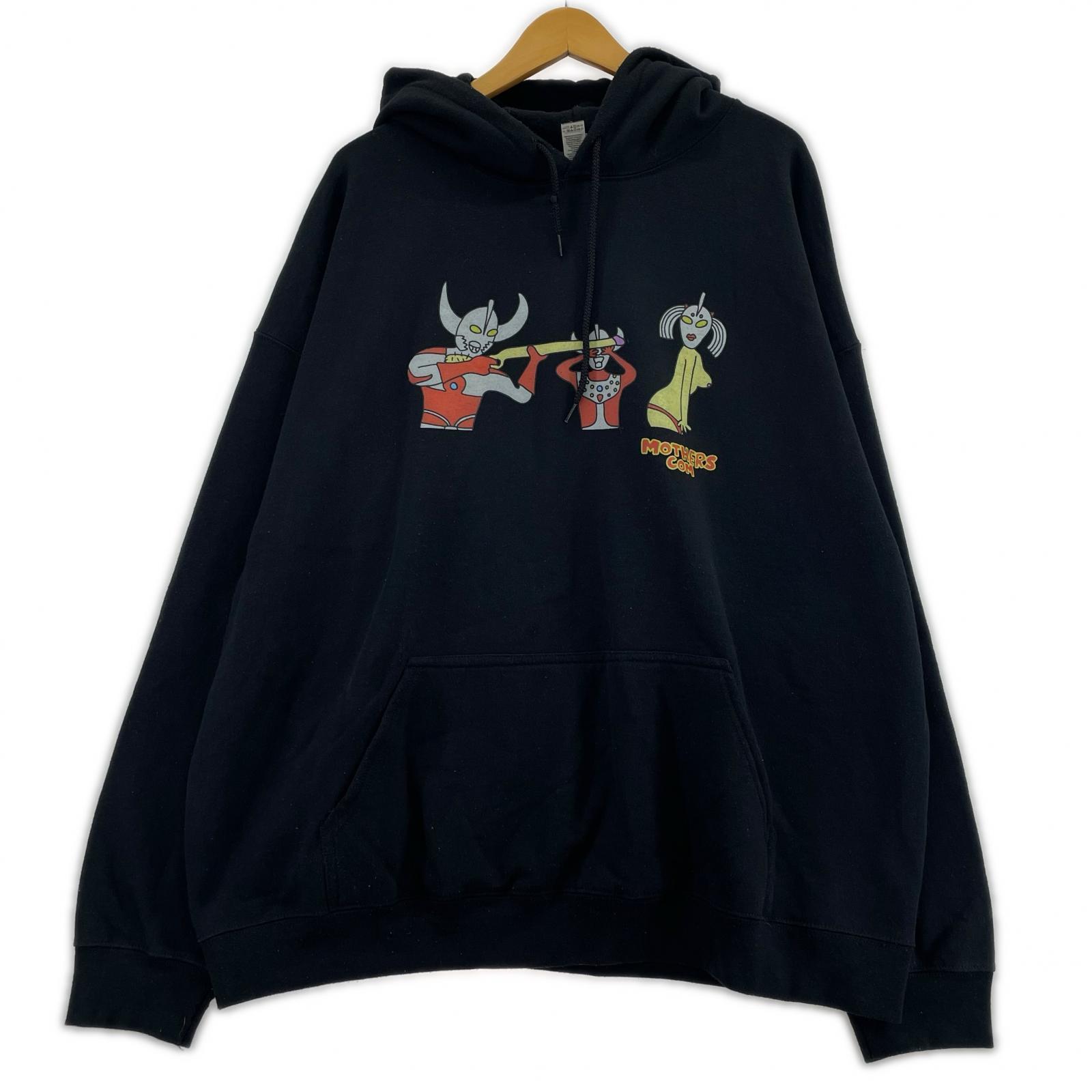 パーカー MOTHERS COM POパーカー (2XL) 黒 ブラック