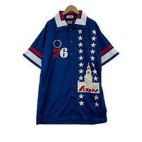 半袖シャツ NBA Philadelphia 76ers ベースボールシャツ 青 50 50 ブルー