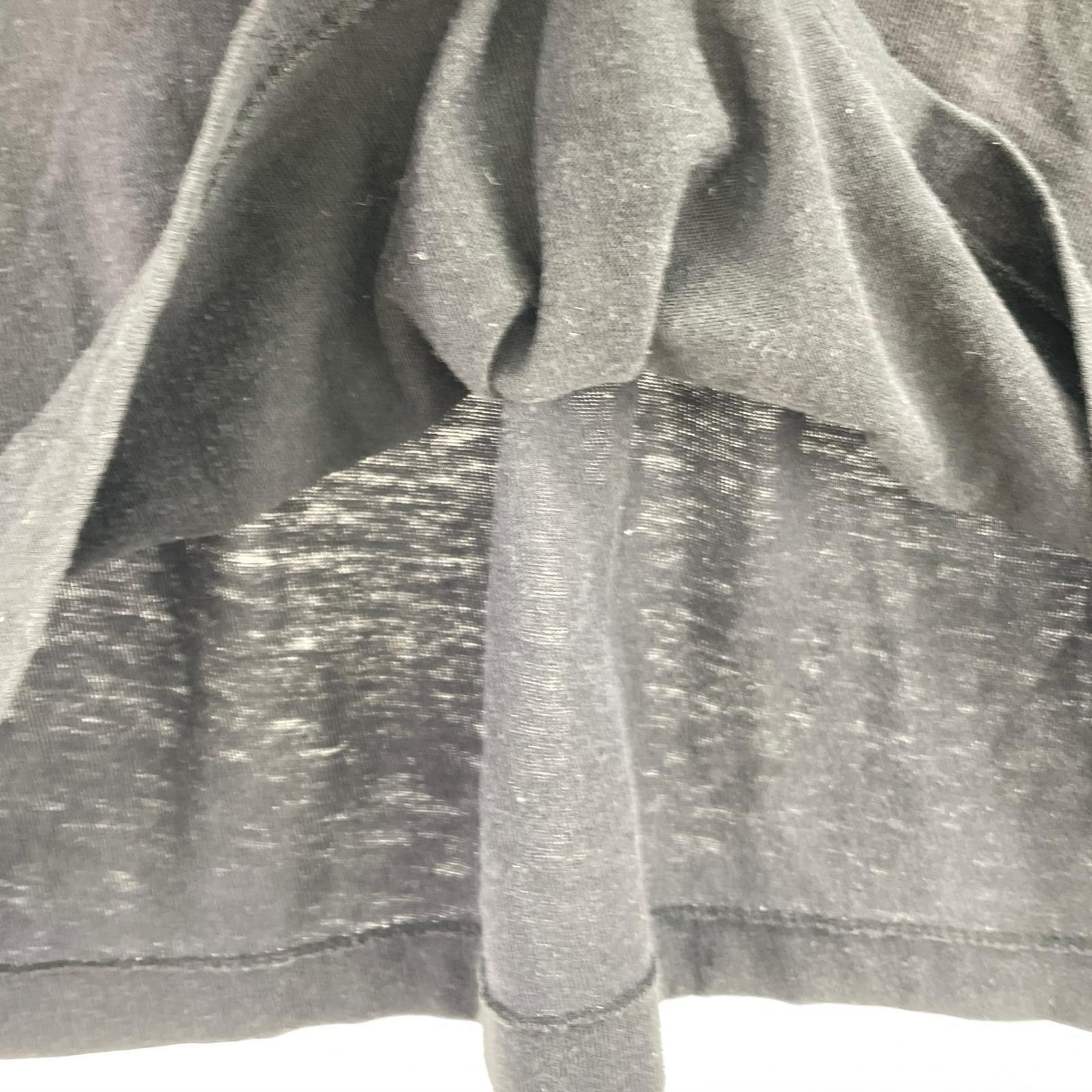 長袖Ｔシャツ 紺タグ アームロゴ ヘンリーネック 黒 （L） L ブラック