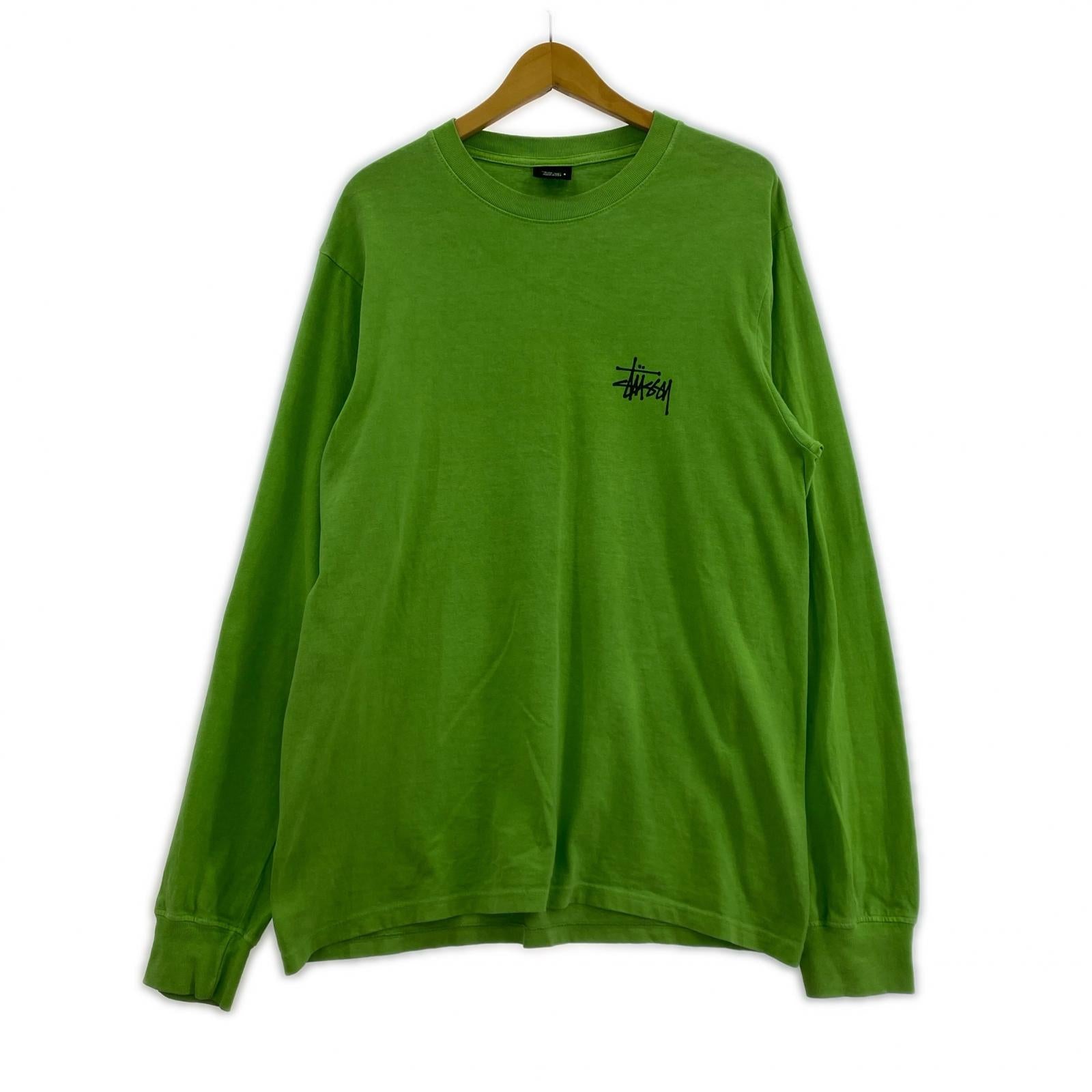 長袖Ｔシャツ USA製 製品染めL/STee M グリーン M グリーン