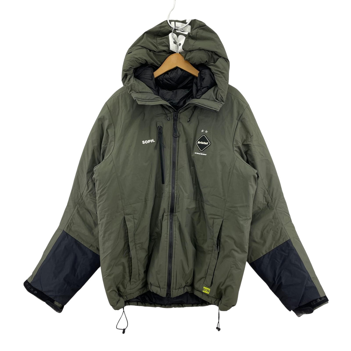 ダウンジャケット FCRB TOUR PADDED PARKA GRN XL LL