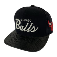 キャップ CHICAGO Bulls パイソン切替 黒