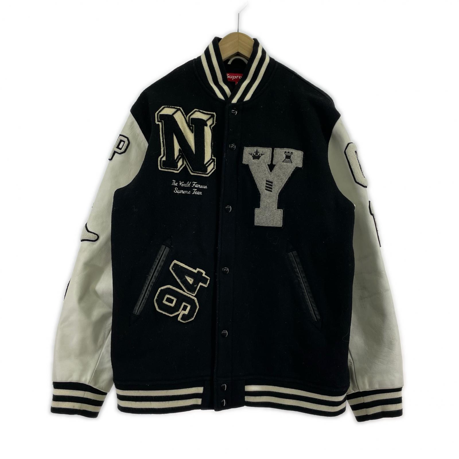 ジャケット 06AW VARSITY JACKET ブラック/ホワイト (XL) LL ブラック
