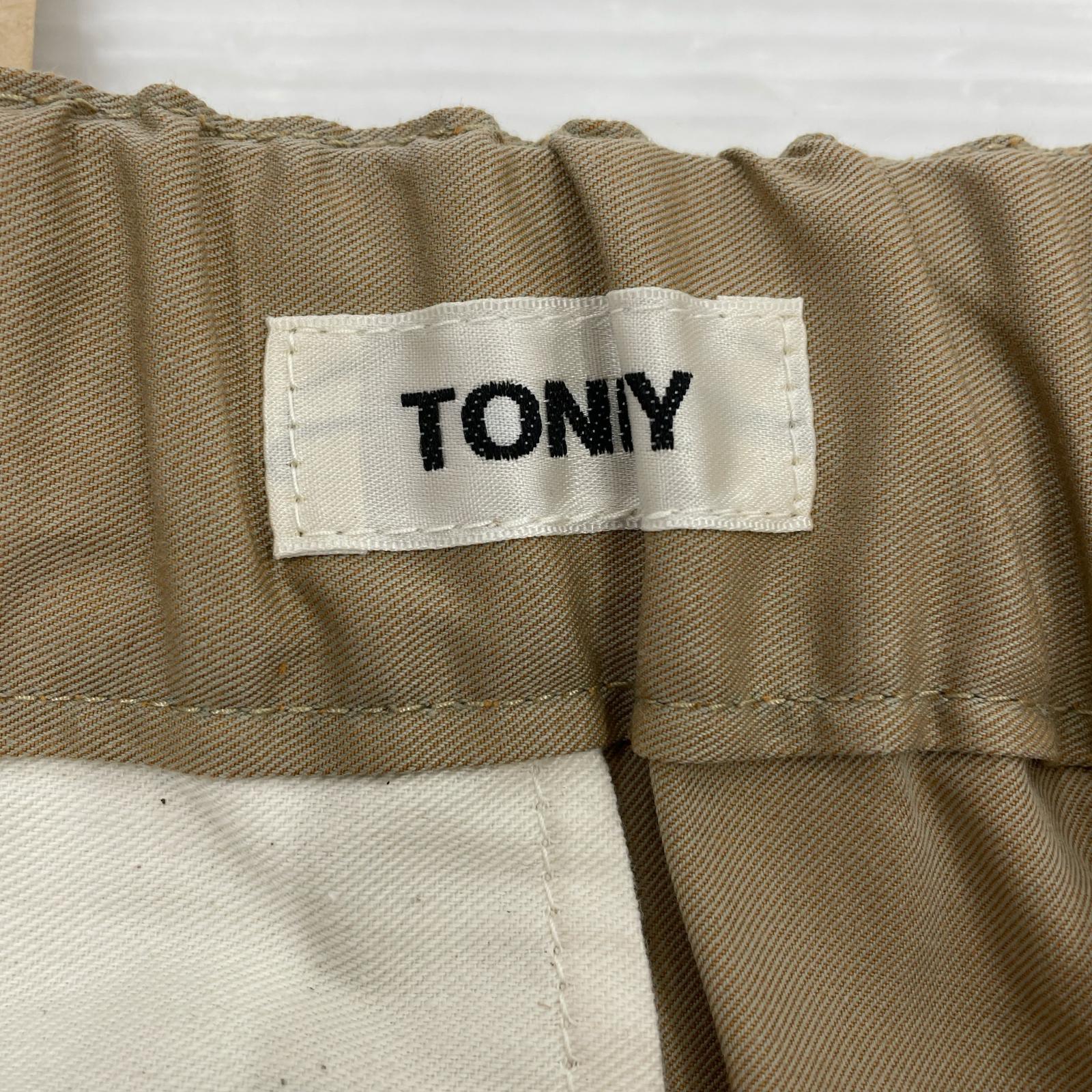 パンツ TONNY PANTS イージーチノパンツ L ベージュ