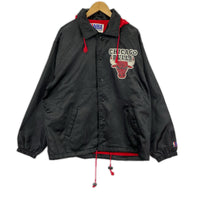 ジャケット 90s頃 NBA CHICAGO BULLS ﾅｲﾛﾝｼﾞｬｹｯﾄ BLK L ブラック