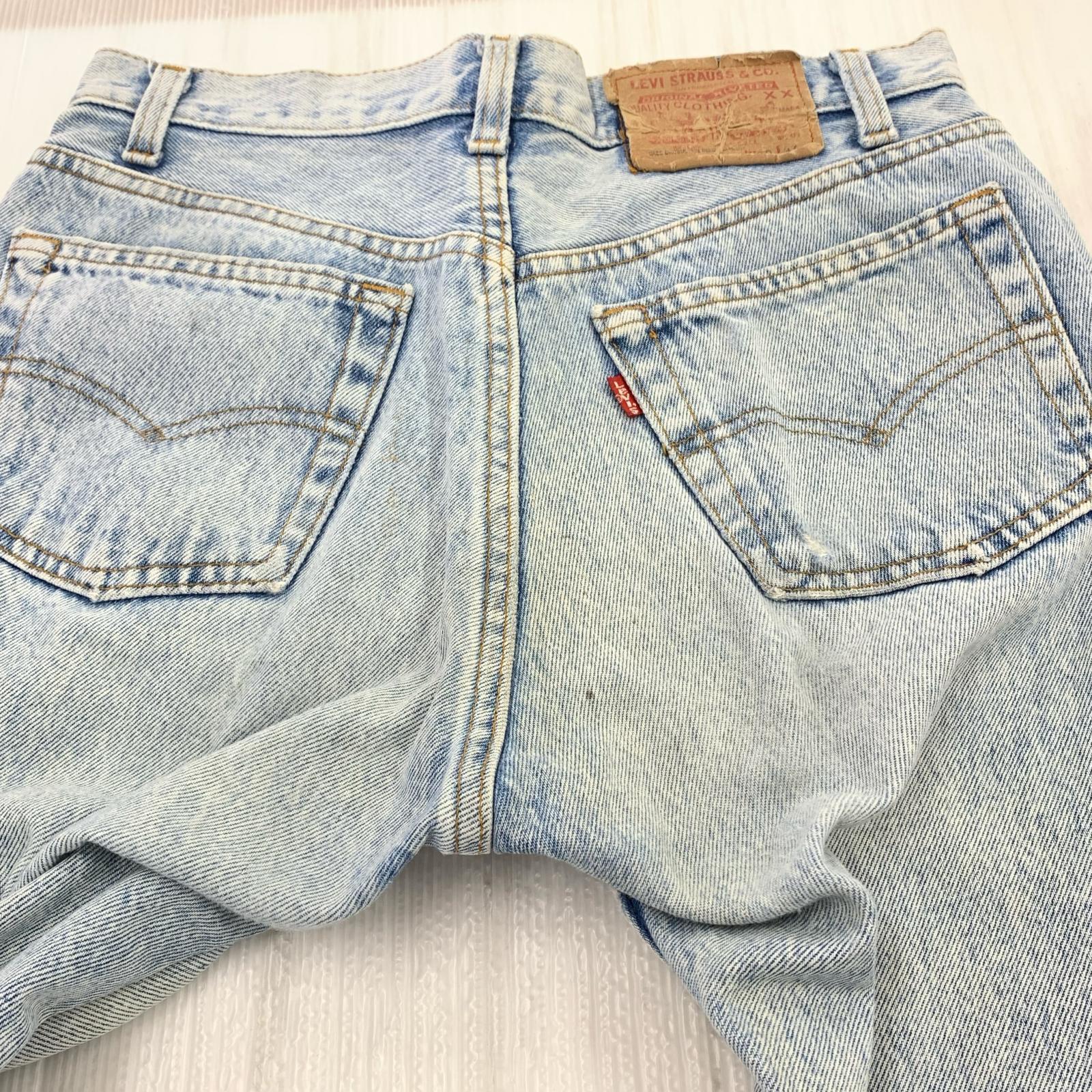 デニムパンツ 90s/501/522刻印/USA製 30 ブルー