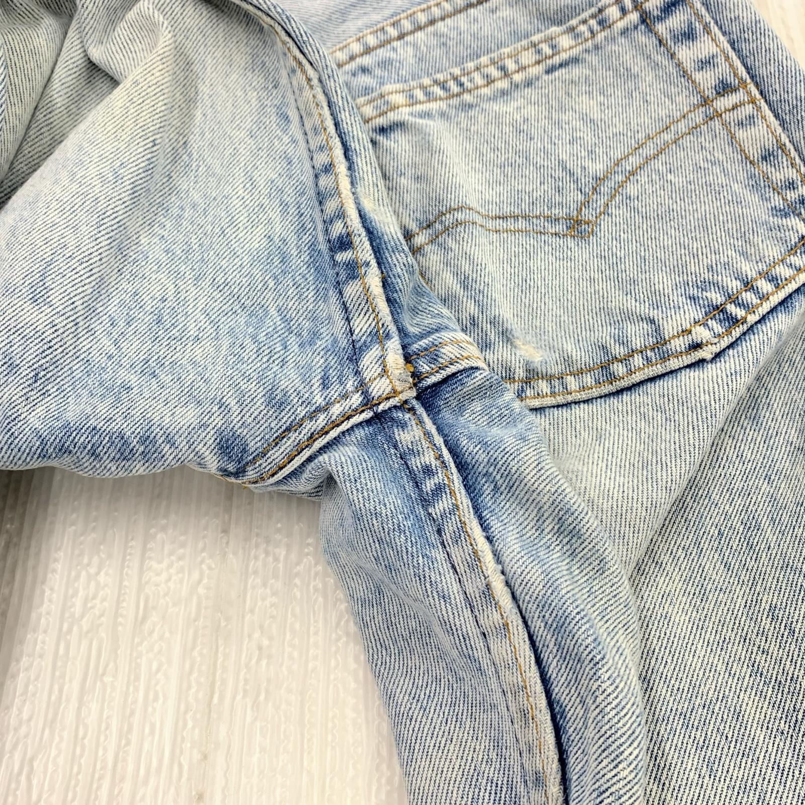 デニムパンツ 90s/501/522刻印/USA製 30 ブルー