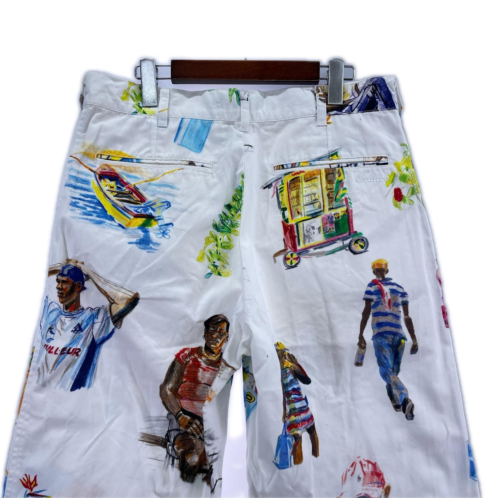 パンツ PALACE Skateboards TROLLEY PLAIN PANT STONE 白 (M)