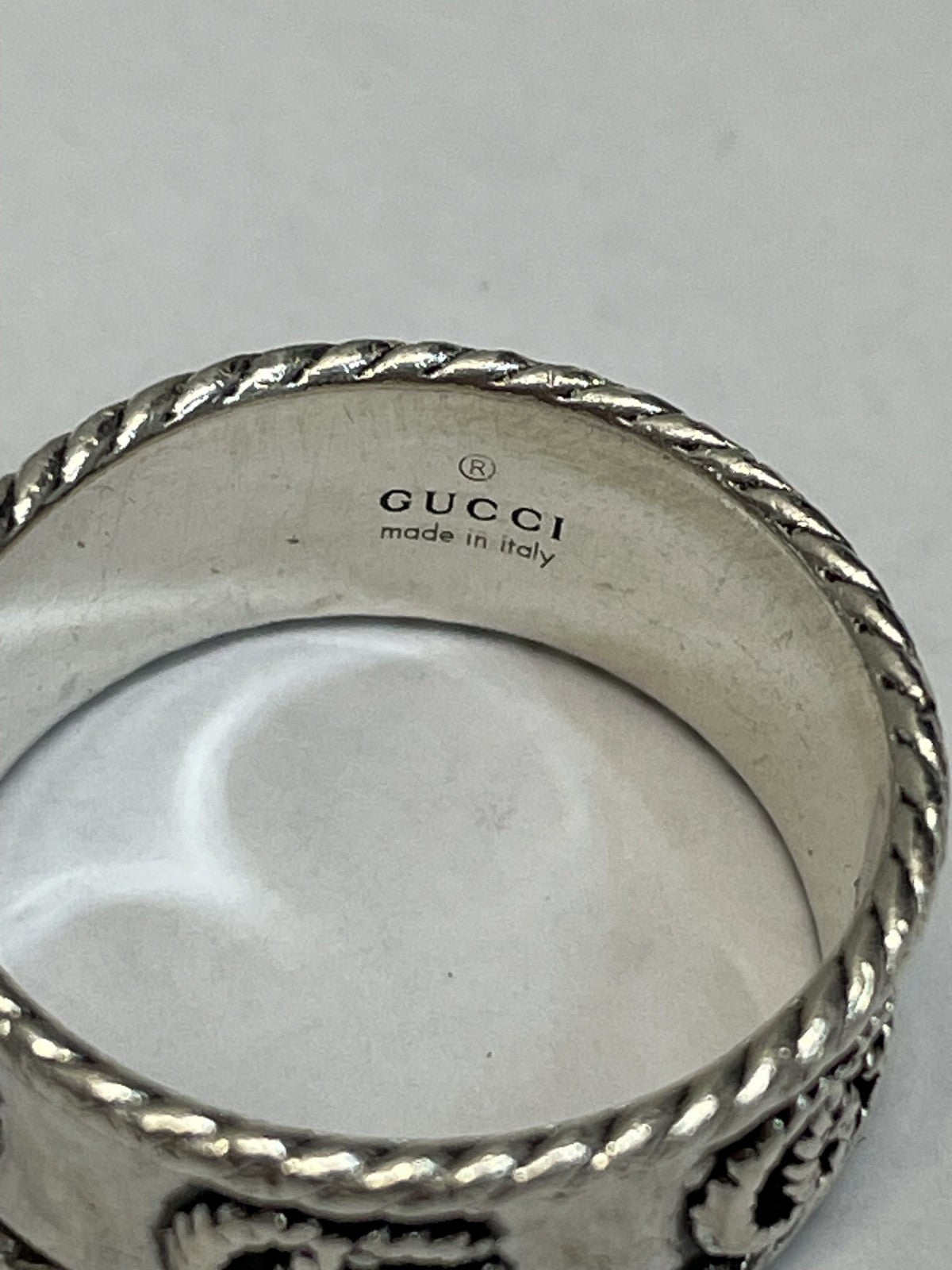 GUCCI ダブルG シルバーリング ＃18