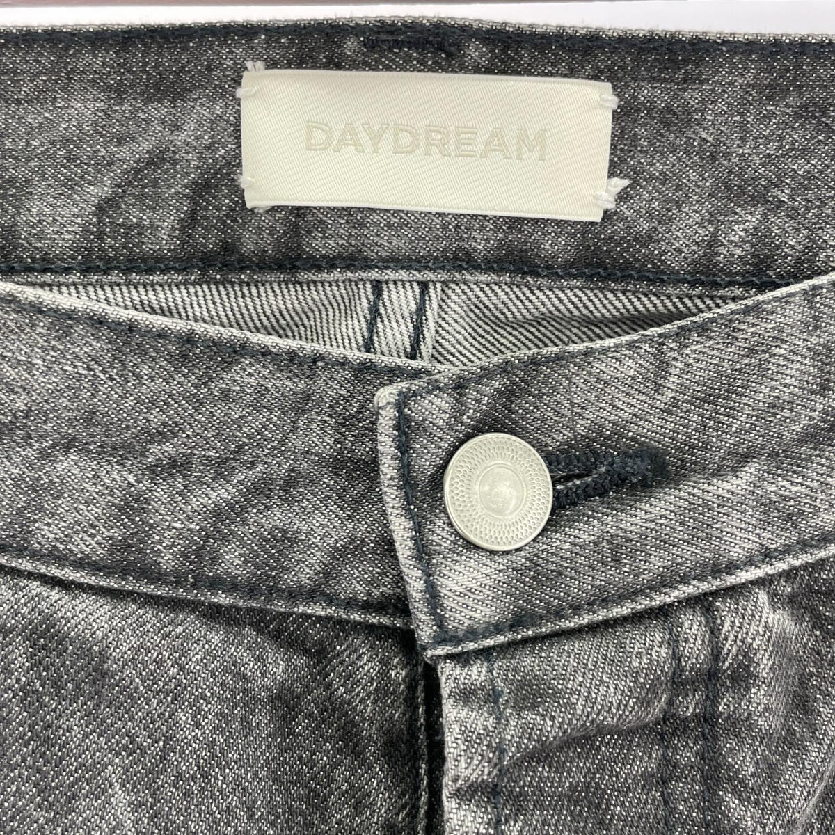 デニムパンツ Bleach Flea Black Denim Pants L ブラック