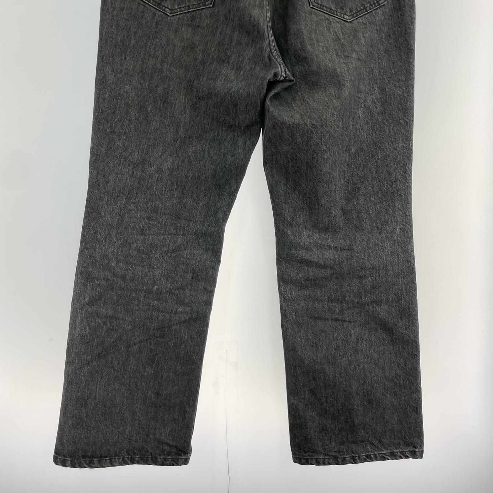 デニムパンツ Bleach Flea Black Denim Pants L ブラック