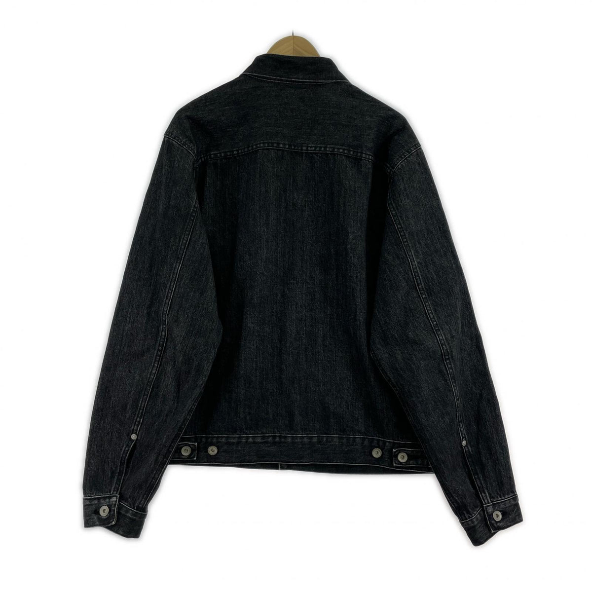 デニムジャケット Washed 2nd Type Heavy Oz Denim Jacket LL ブラック
