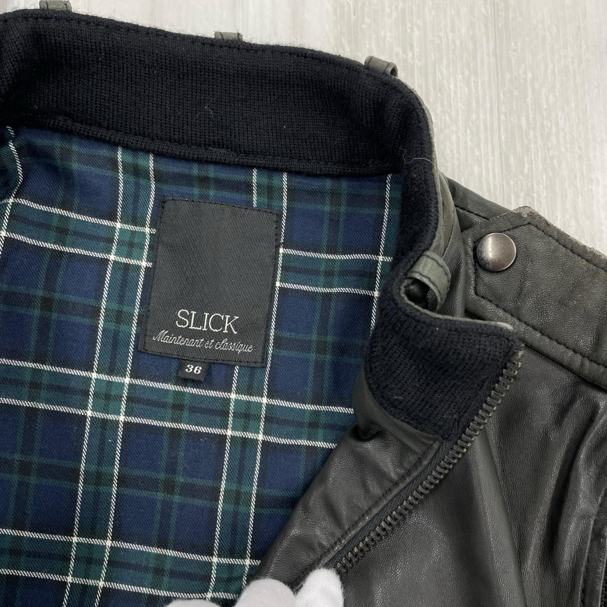 ジャケット SLICK ﾚｻﾞｰｼﾞｬｹｯﾄ 36 ブラック