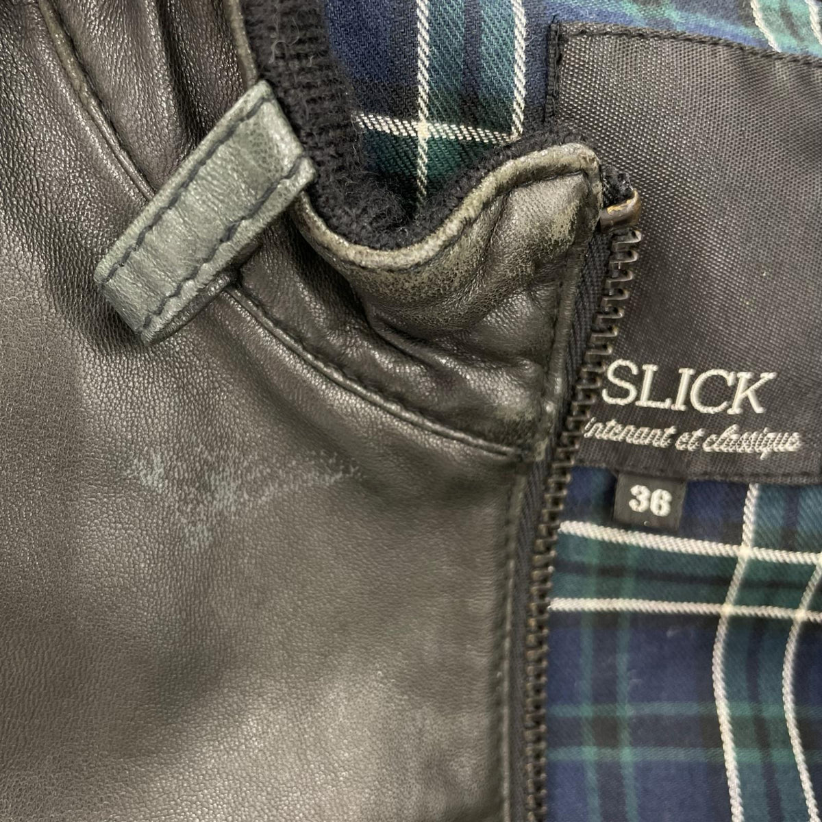 ジャケット SLICK ﾚｻﾞｰｼﾞｬｹｯﾄ 36 ブラック