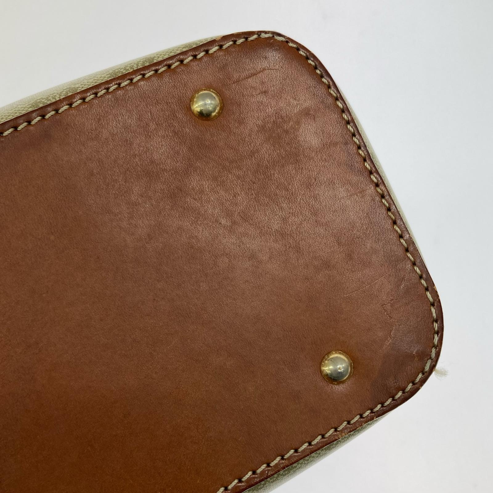 CELINE マカダム ハンドバッグ ハーフムーン
