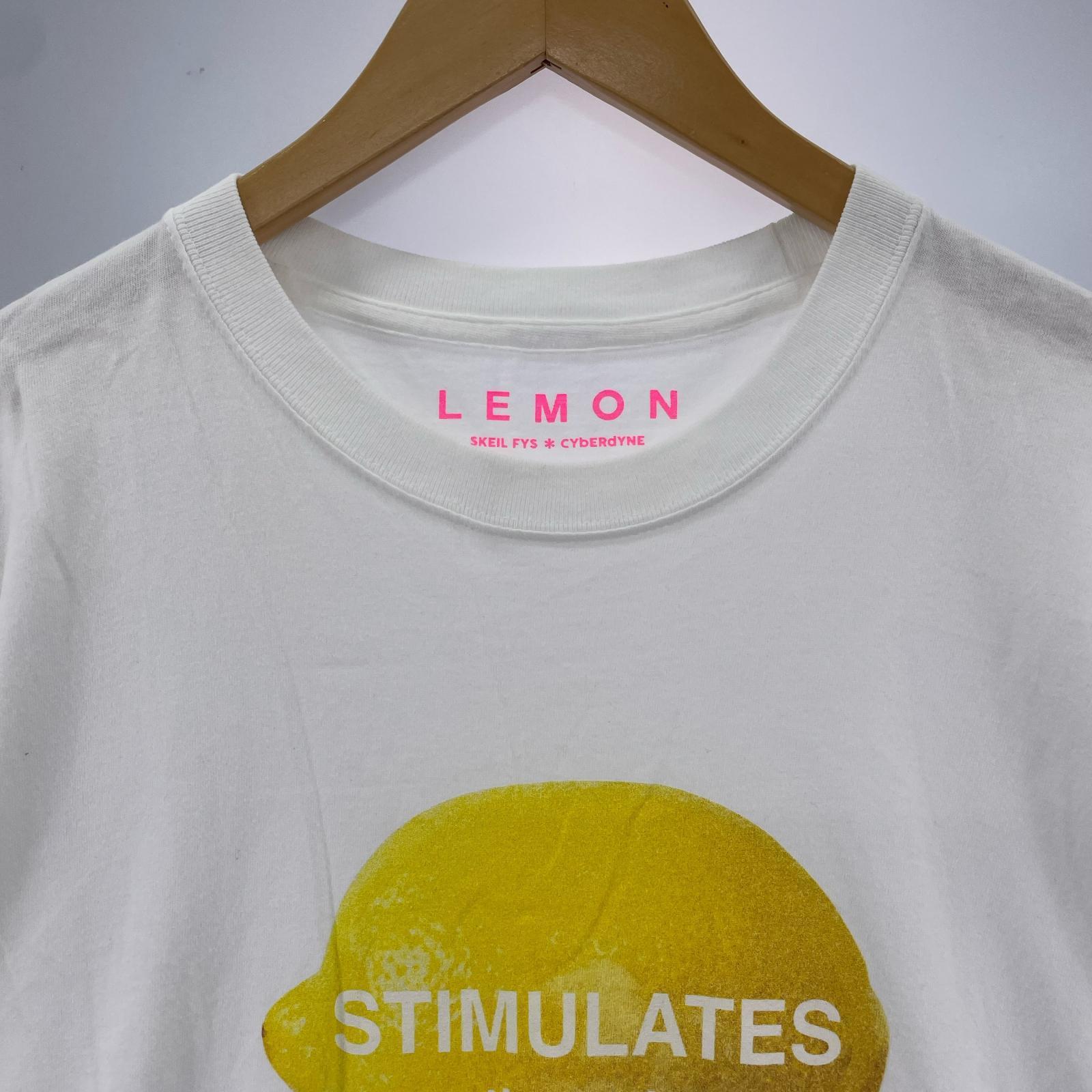 半袖Ｔシャツ CYbERdYNE×SKEIL LEMON S/S TEE F ホワイト
