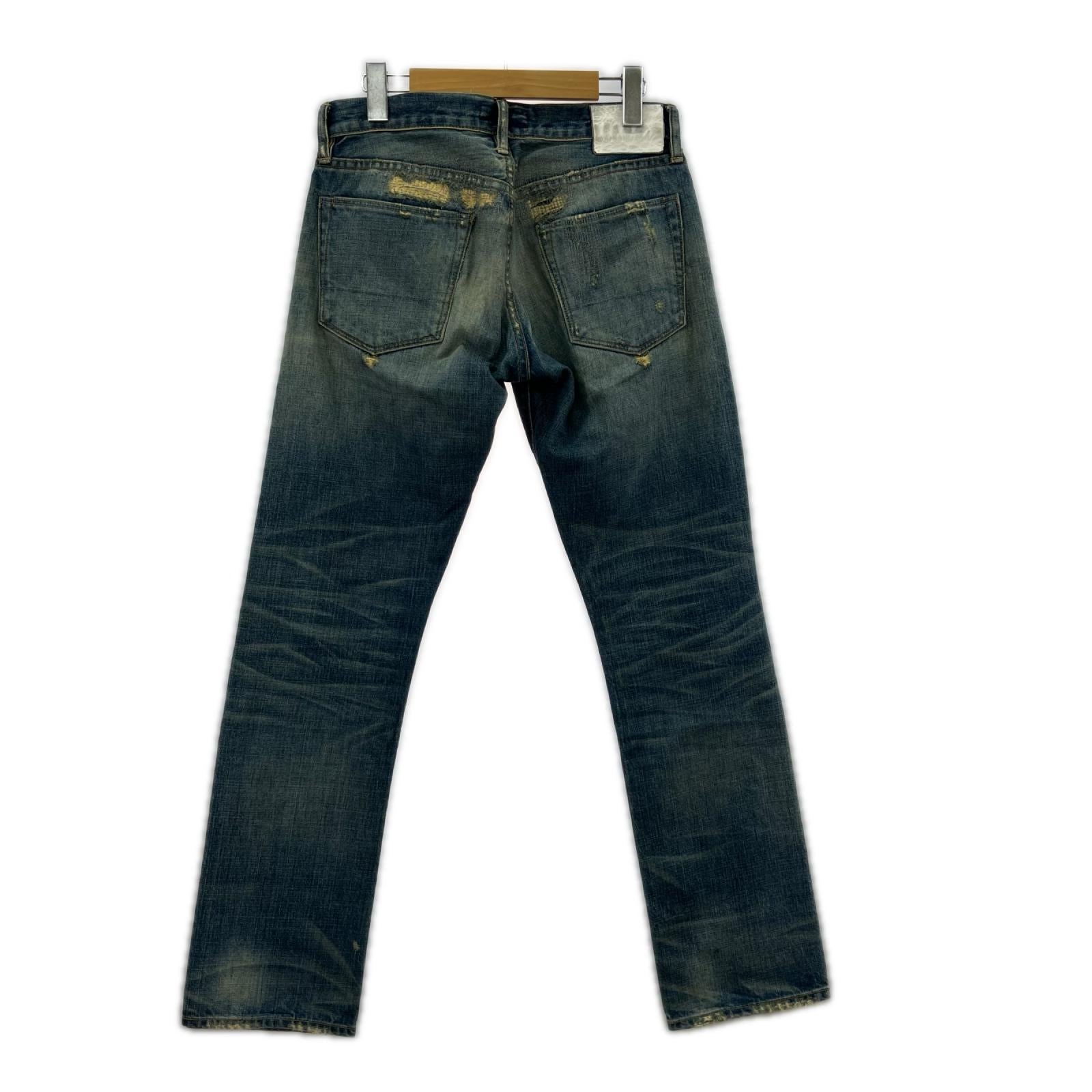 デニムパンツ Ron Herman DENIM ﾘﾍﾟｱ加工ﾃﾞﾆﾑﾊﾟﾝﾂ ブルー