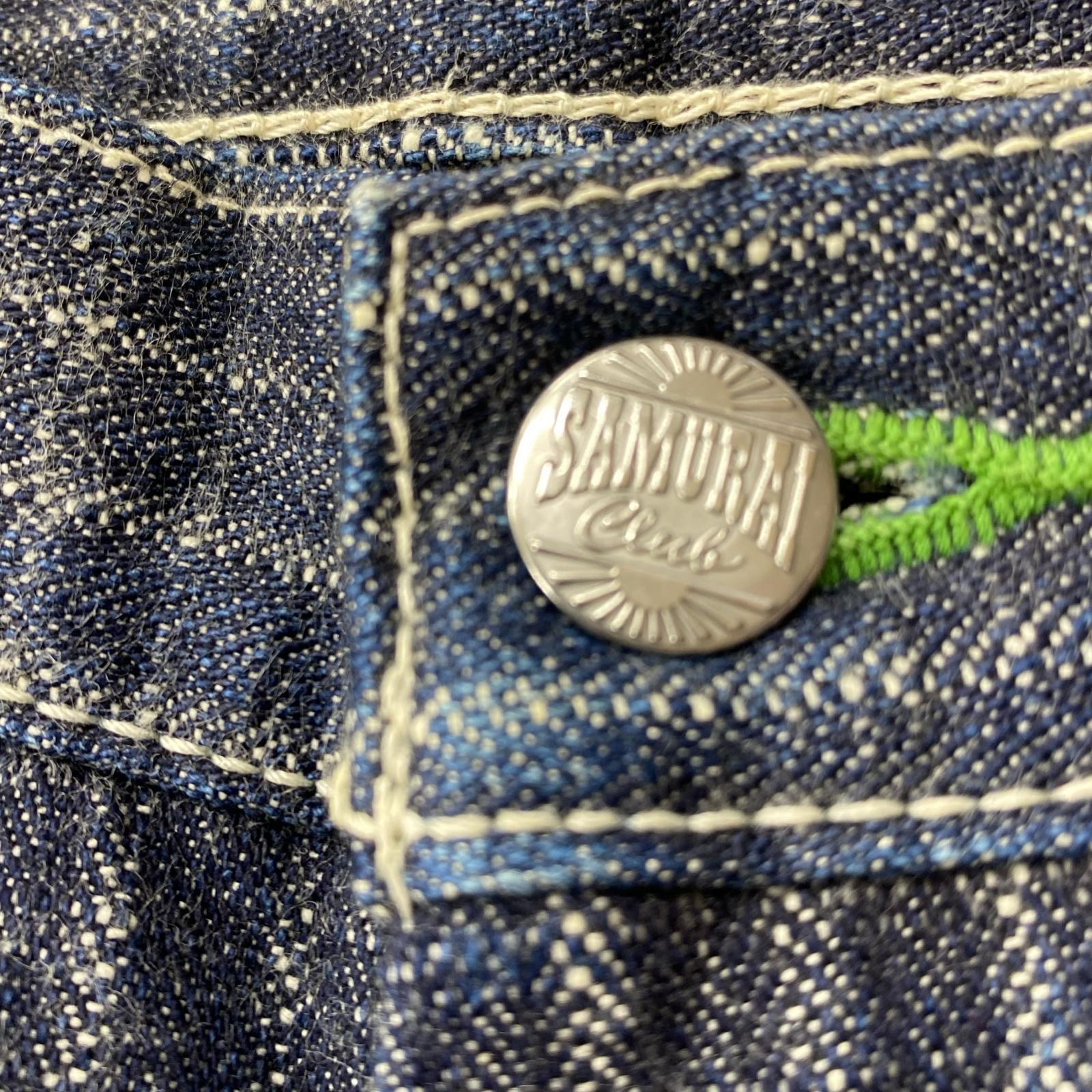 デニムパンツ SAMURAI JEANS SM610DX ヒッコリーワークパンツ (30)