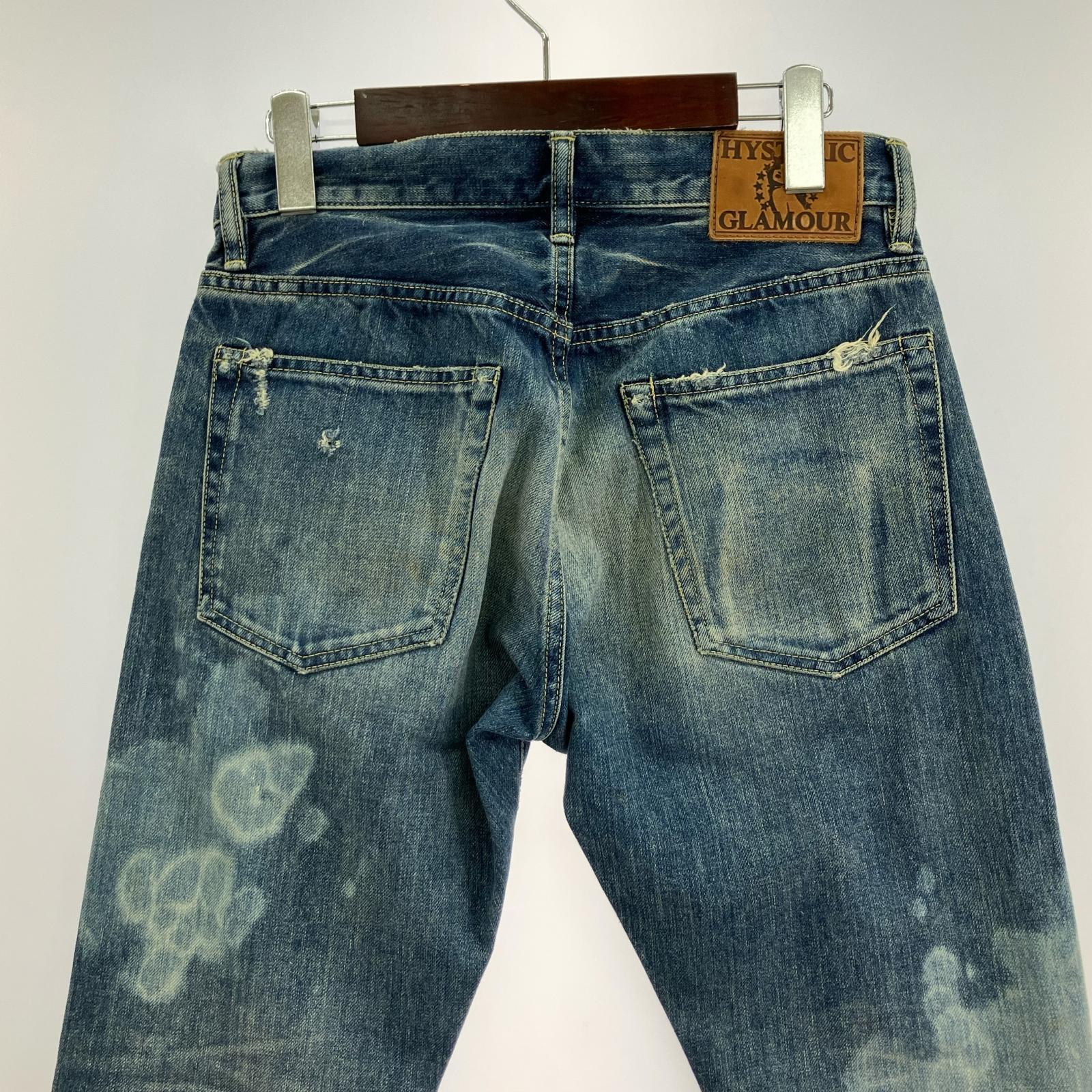 デニムパンツ HYSTERIC GLAMOUR BR加工スタッズデニムパンツ 0253AP15 (28) 28