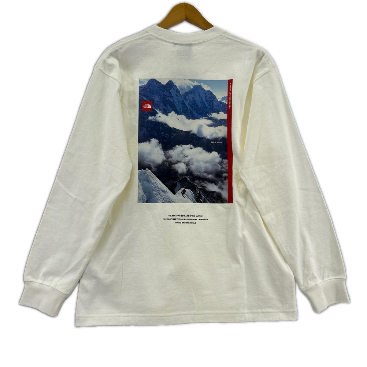 長袖Ｔシャツ THE NORTH FACE 　L/S 30th Nuptse Tee NT82235 白 (S) S ホワイト