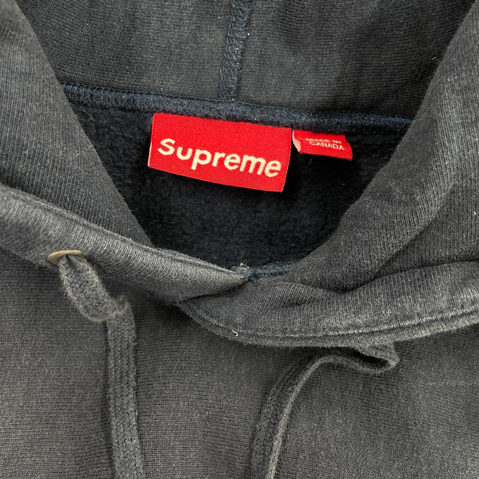 パーカー SUPREME ボックスロゴ　パーカー　16AW　ネイビー（M） M ネイビー