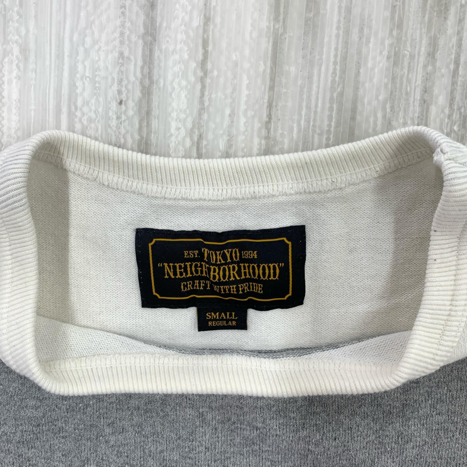 半袖Ｔシャツ NEIGHBORHOOD ボーダーカットソー 白×グレー (S) S
