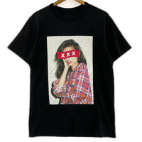 半袖Ｔシャツ GOD SELECTION XXX フォトプリントTシャツ 黒 (S) S ブラック