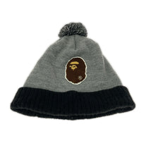 キャップ A BATHING APE ボンボンニットキャップ 001CPC801019X グレー グレー