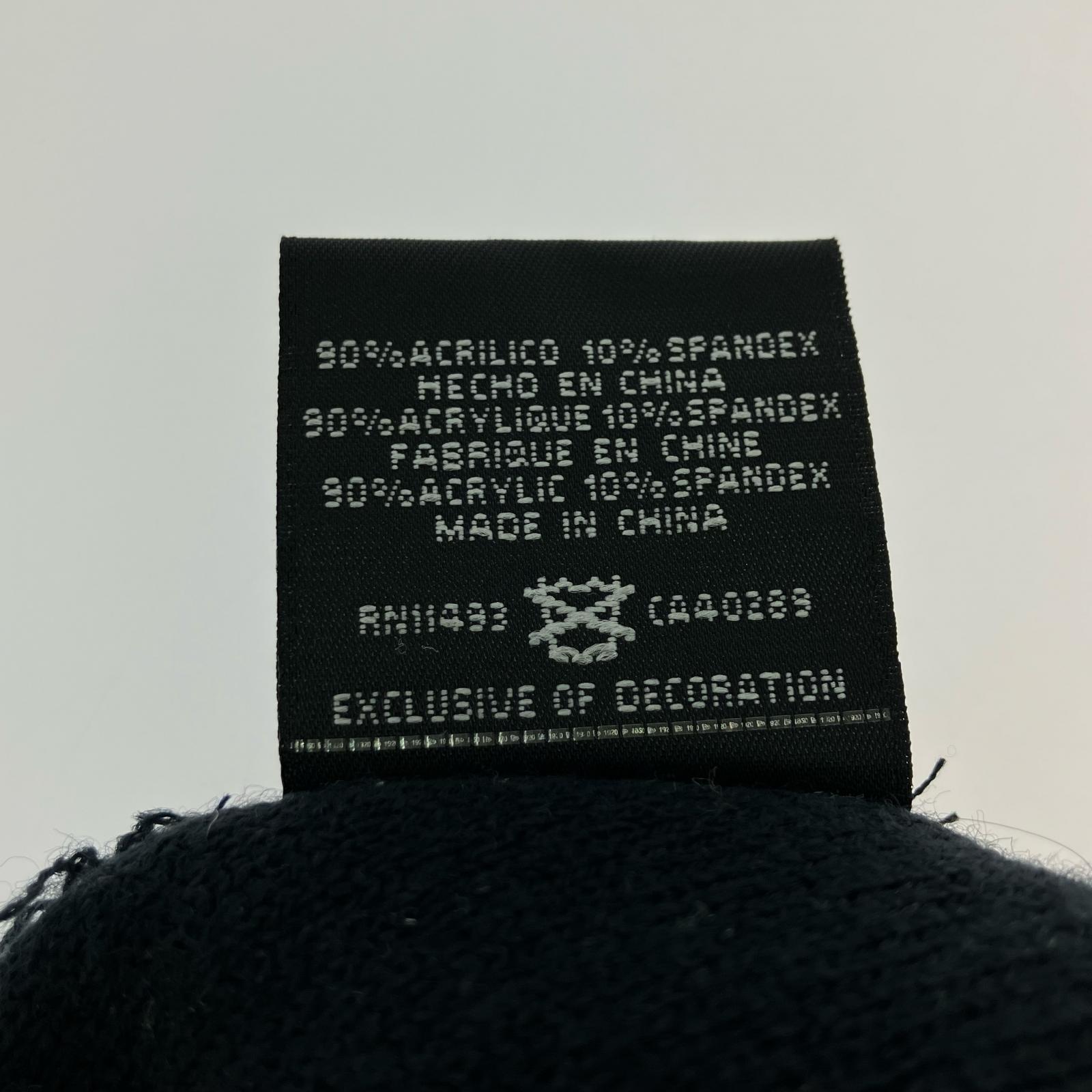 キャップ SUPREME 15AW Banner Beanie 紺白 ブラック