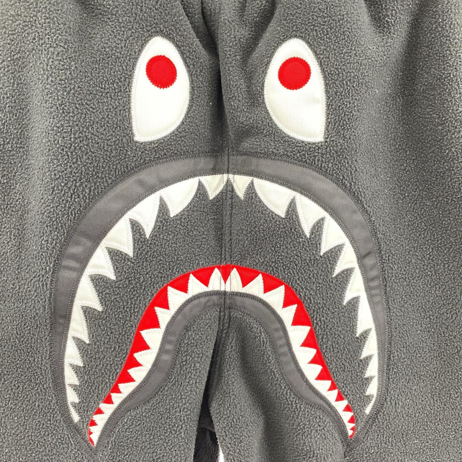 パンツ A BATHING APE 1st Camo Shark Polartec Pant 黒 (XS) ブラック