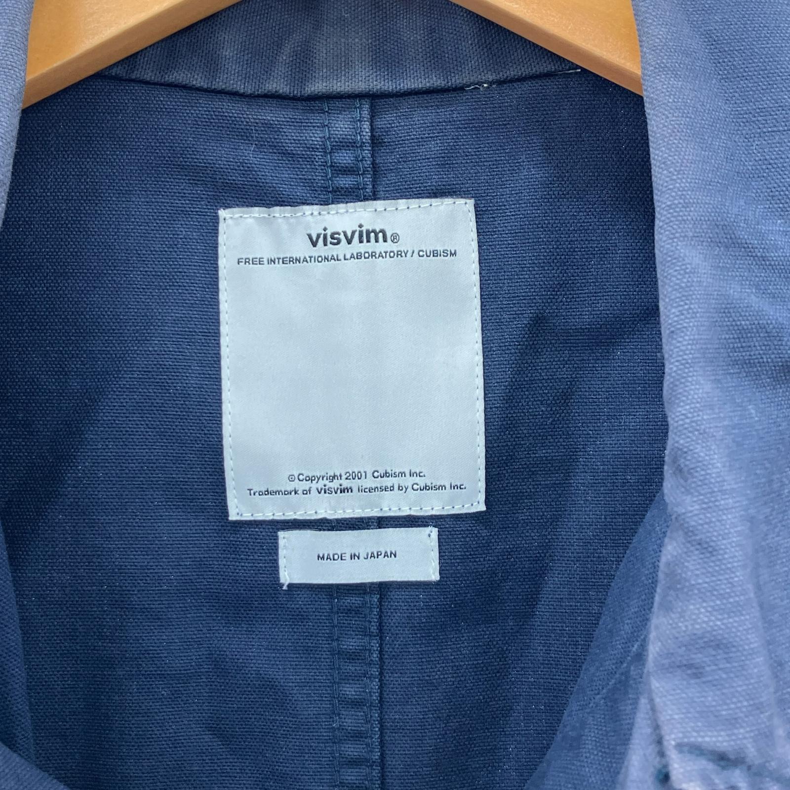 ジャケット VISVIM TRAVAIL COVERALL 0116105013036 紺 (1) 1