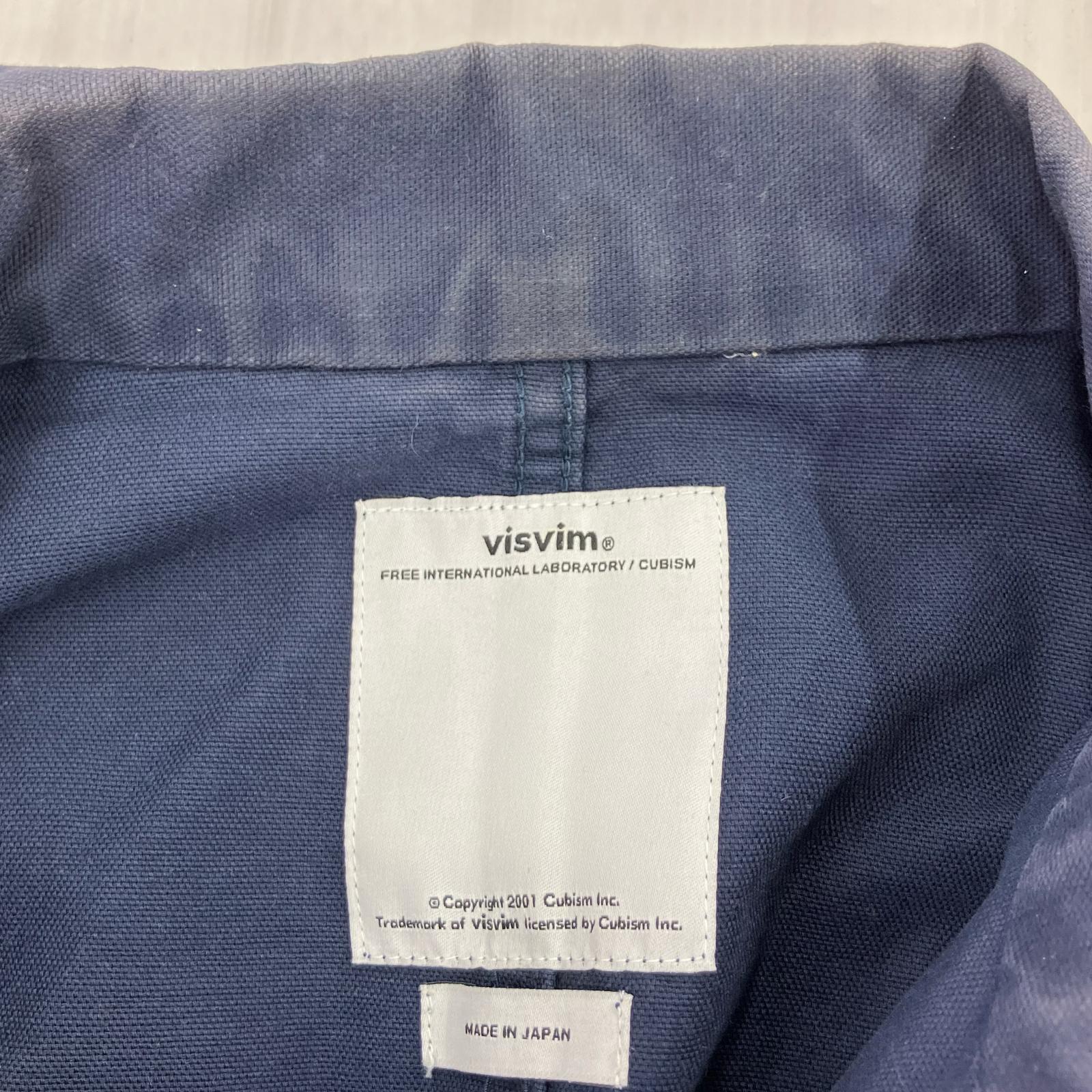 ジャケット VISVIM TRAVAIL COVERALL 0116105013036 紺 (1) 1