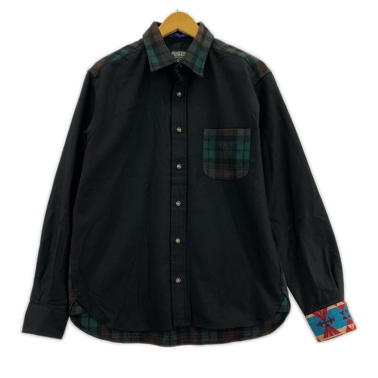 長袖シャツ PENDLETON URBAN RESEARCH DOORS ウールシャツ 黒 (M) M ブラック