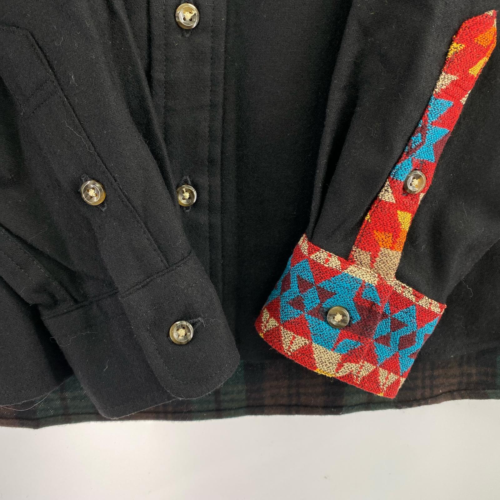 長袖シャツ PENDLETON URBAN RESEARCH DOORS ウールシャツ 黒 (M) M ブラック
