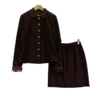 セットアップ ST.JOHN ﾂｨｰﾄﾞ size4 ﾌﾞﾗｳﾝ 4 ブラウン
