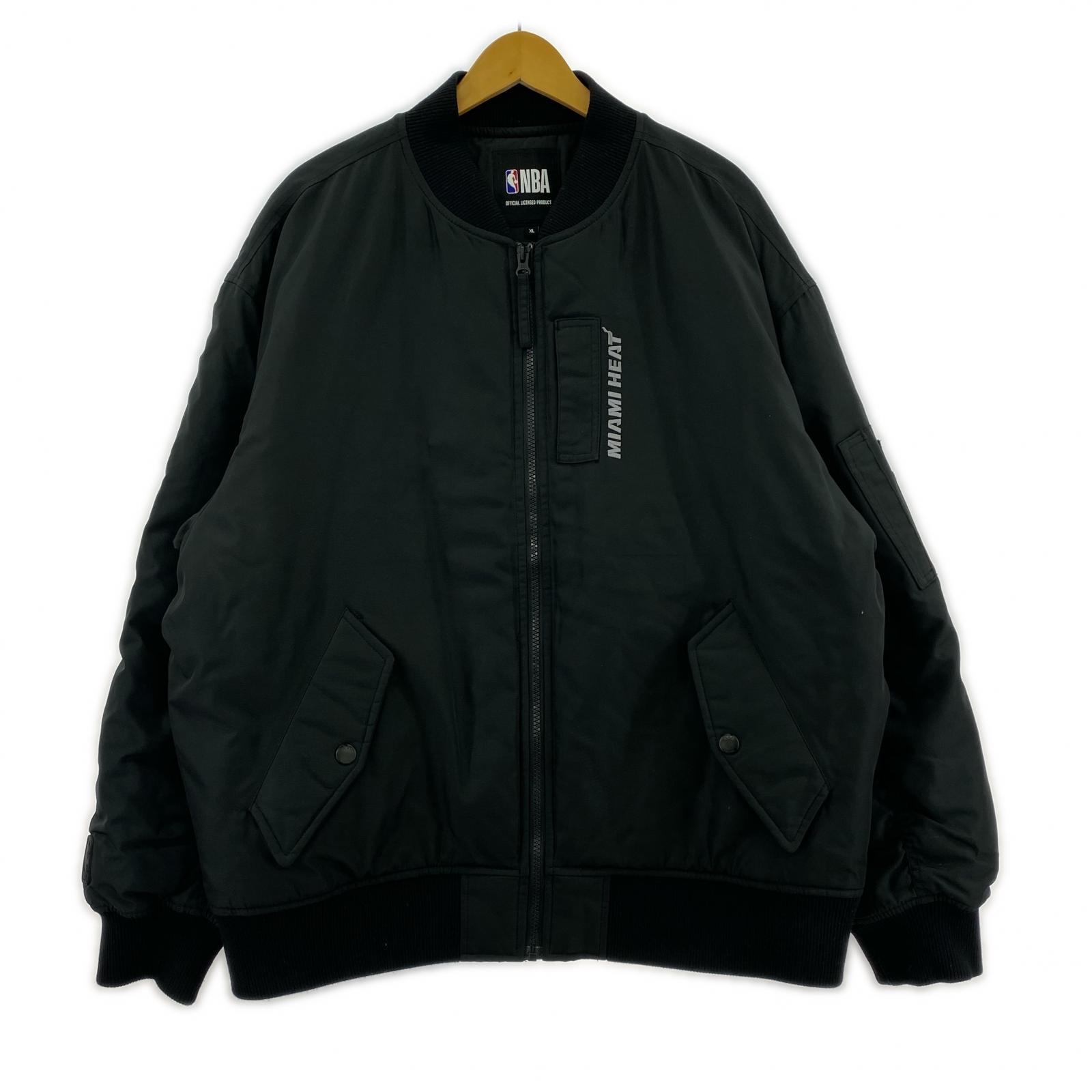 ブルゾン NBA MA-1 黒 XL LL ブラック
